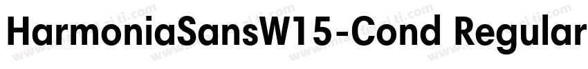 HarmoniaSansW15-Cond Regular字体转换